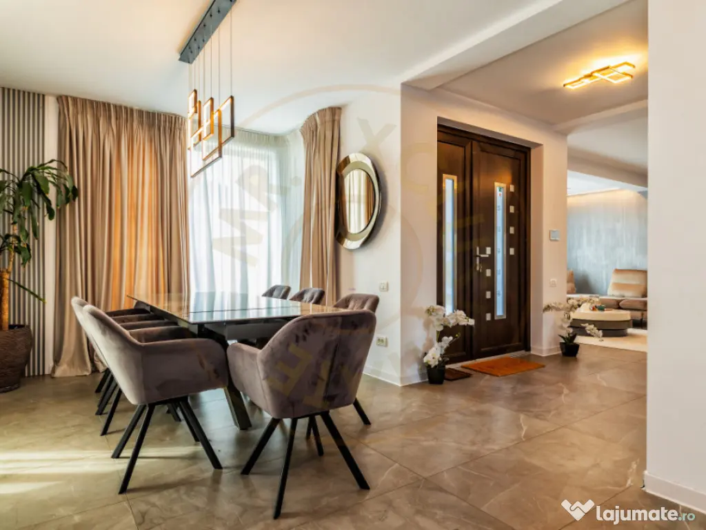 Vila moderna Mioveni | teren 1231 mp | terase, foisor si gar 