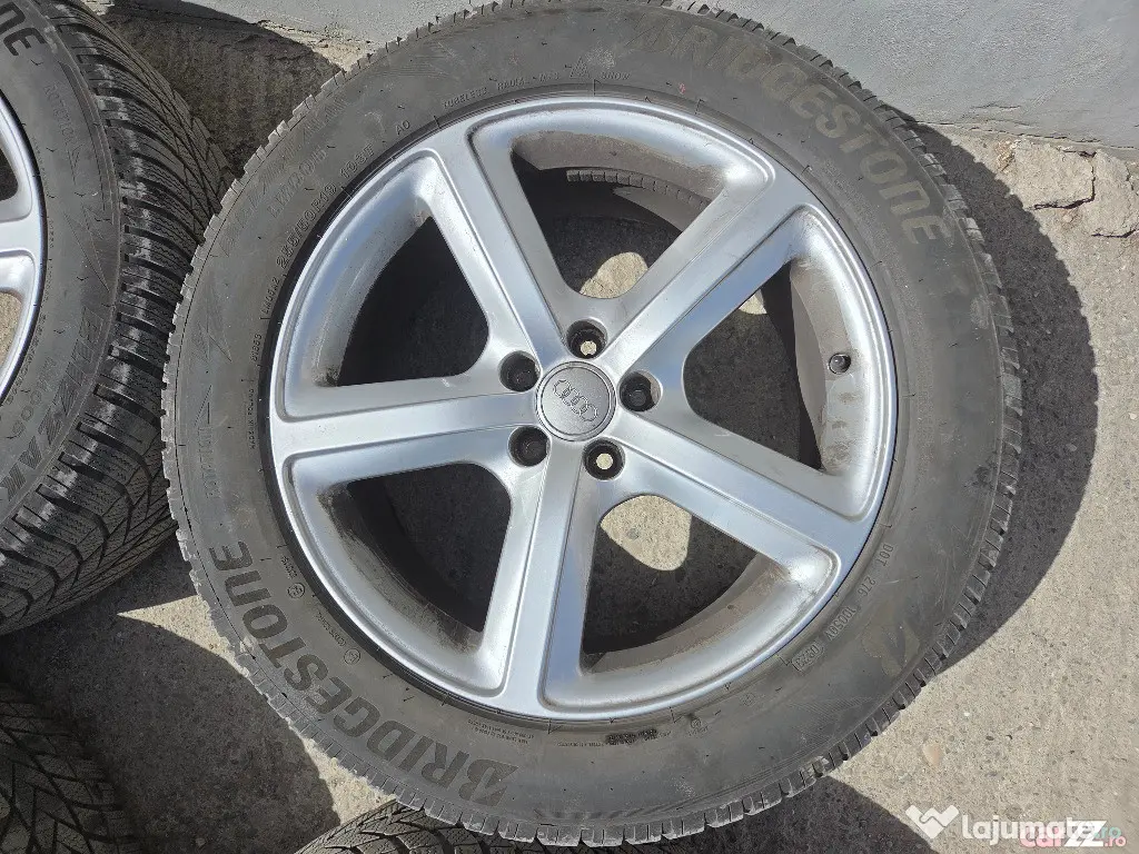 Set roti jante originale aliaj aluminiu argintiu Audi 5x112 R19 19" Q5 A4 A5 A6 