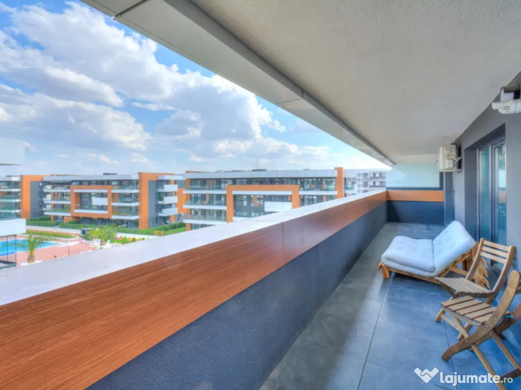 Apartament 2 camere mobilat Astorium Garden Titan - terasa 