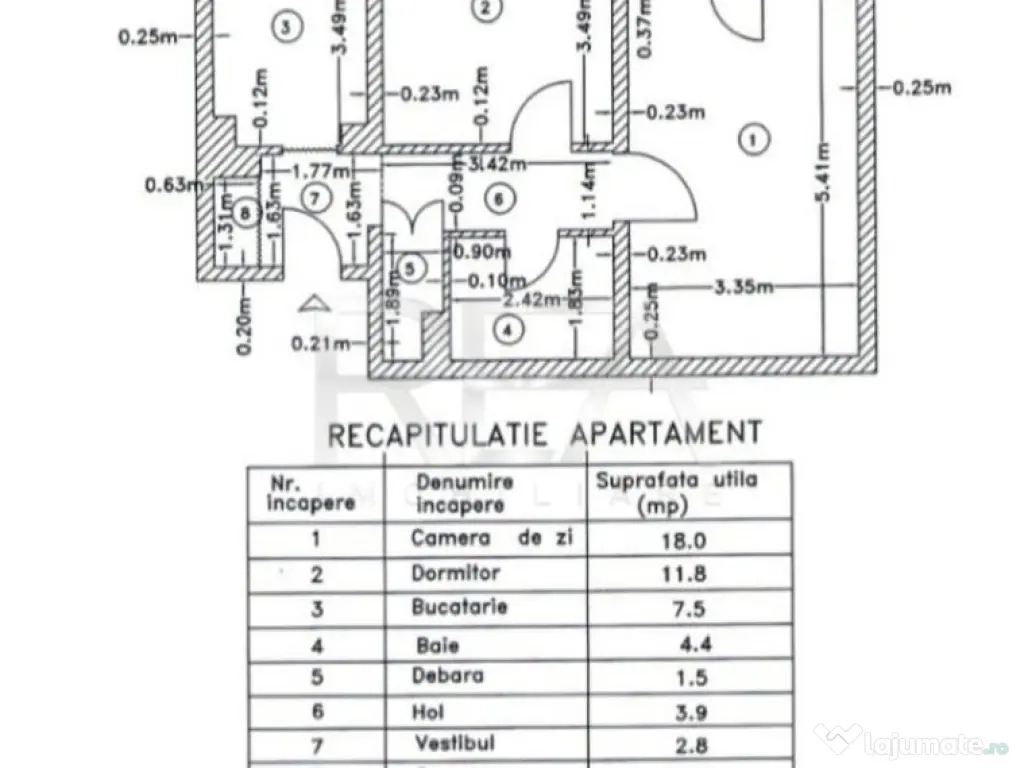 2 camere, 8/8, 56 mp, bloc 1984-Crangasi 