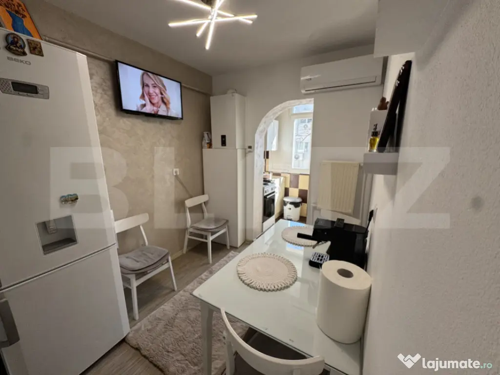 Apartament 2 camere decomandat, 46 mp, boxă, centrală, eta 