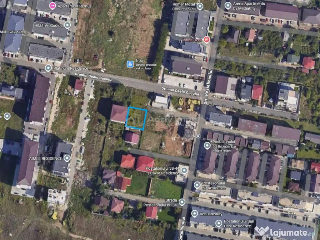 Teren intravilan, Postalionului, 506 mp 