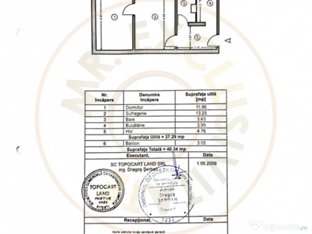 0%Comision-Vanzare apartament 2 camere Banat et. 3 