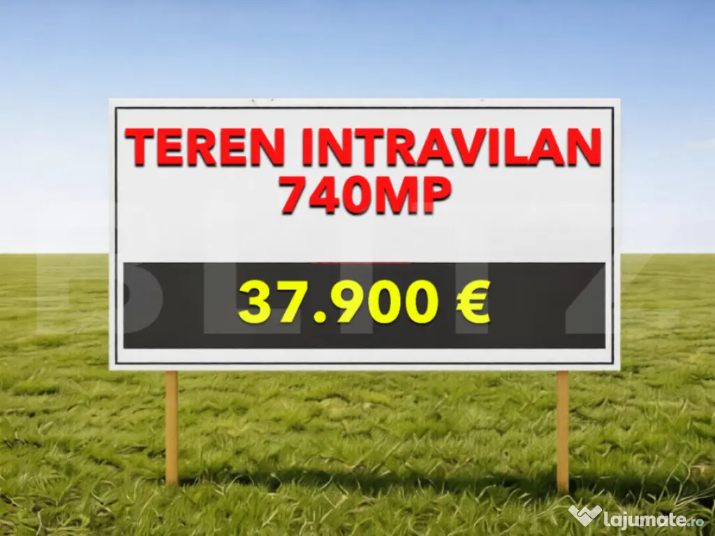 Teren intravilan Mosnita Noua 740mp Front 19m zonă reziden
