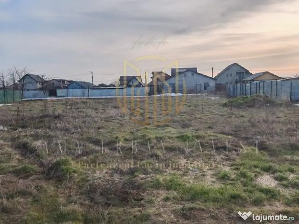 Teren Comuna Berceni 305 mp deschidere 16ml 