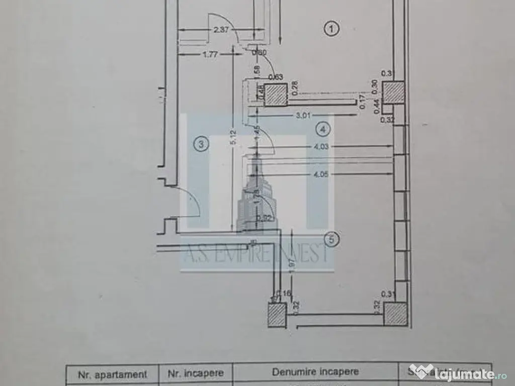 Apartament 2 camere decomandat – Maurer Coresi 
