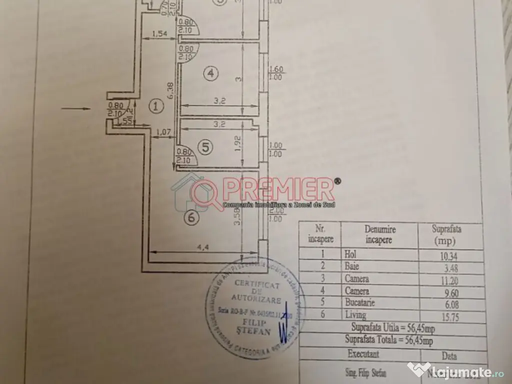 Oportunitate! 3 Camere Decomandat – Metrou Dimitrie 