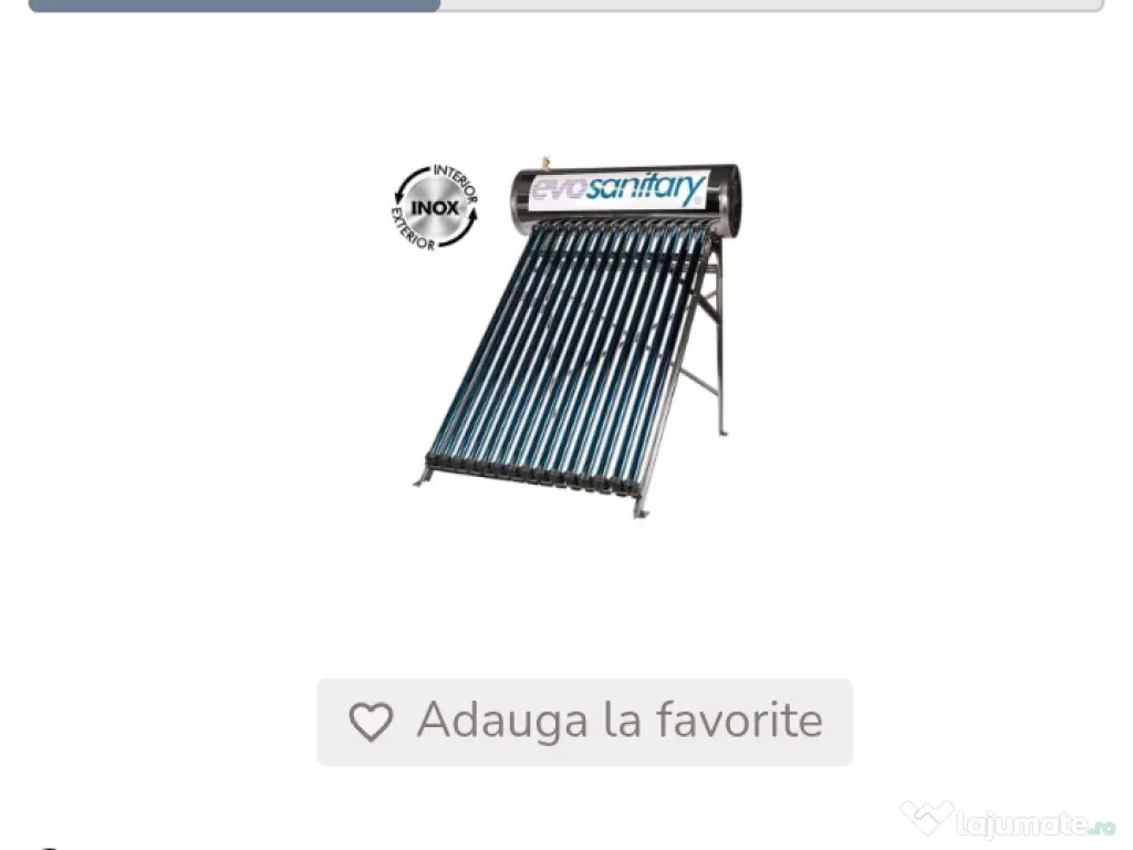 Boiler solar presurizat 150 l , 18 tuburi