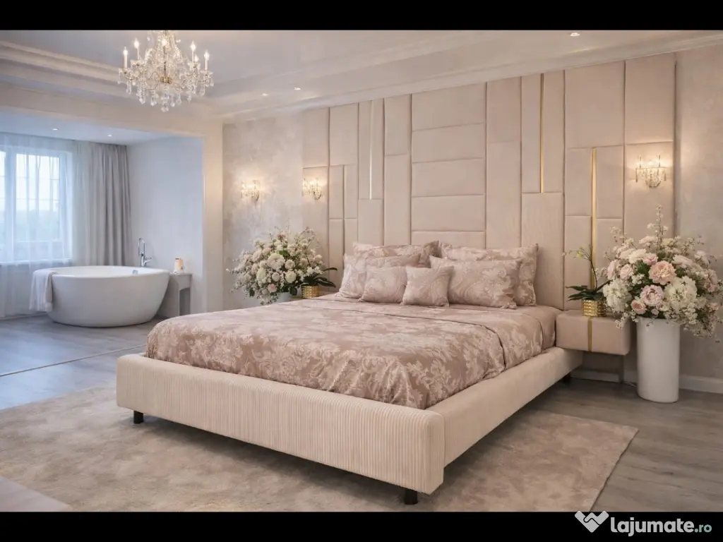 Paturi tapitate , mobilier tapitat 