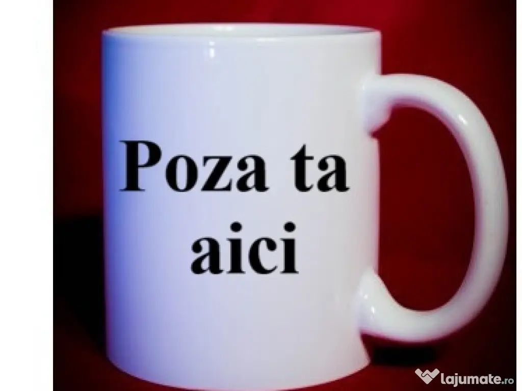 Cana personalizata cu poza si text 