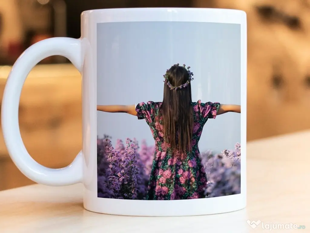 Cana personalizata cu poza si text 