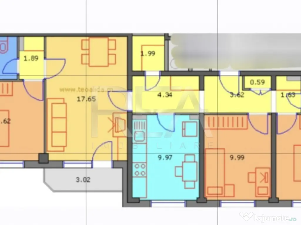 4 camere, 1/10, 83mp, bloc 1980, centrala-Drumul Taberei-Fav 