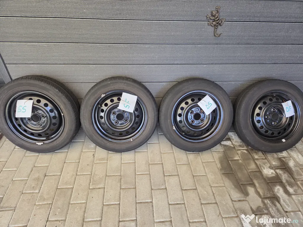 Set 4 cauciucuri /anvelope 165/55 /R14 +Jante 4 x 100 