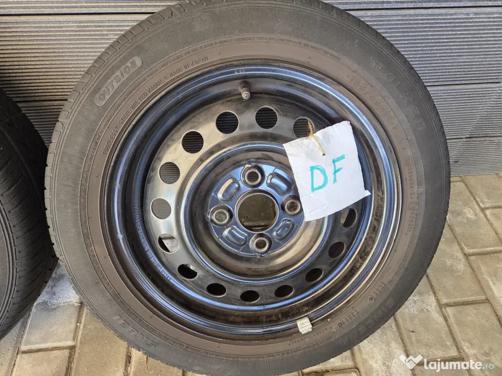 Set 4 cauciucuri /anvelope 165/55 /R14 +Jante 4 x 100 