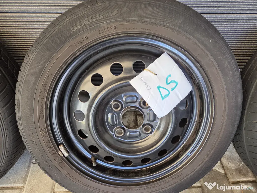 Set 4 cauciucuri /anvelope 165/55 /R14 +Jante 4 x 100 