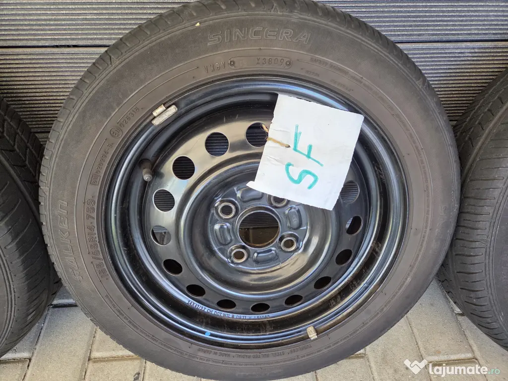 Set 4 cauciucuri /anvelope 165/55 /R14 +Jante 4 x 100 