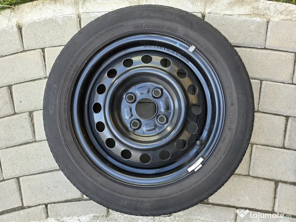 Set 4 cauciucuri /anvelope 165/55 /R14 +Jante 4 x 100 