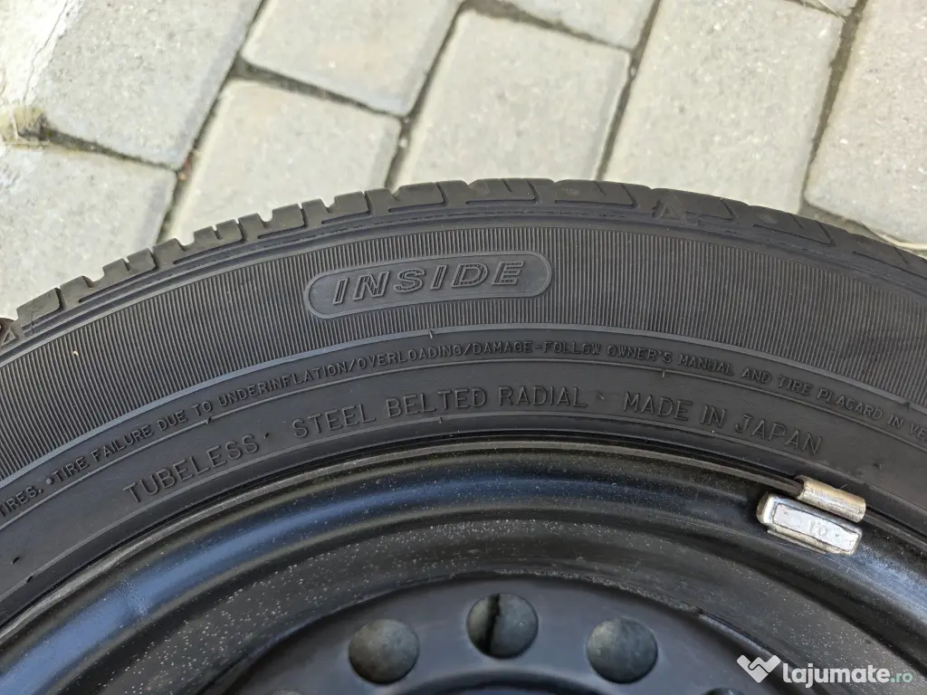 Set 4 cauciucuri /anvelope 165/55 /R14 +Jante 4 x 100 