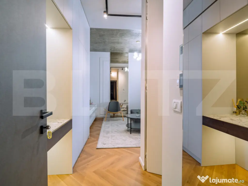 Apartament cu 2 camere, balcon și bucătărie modernă | EA