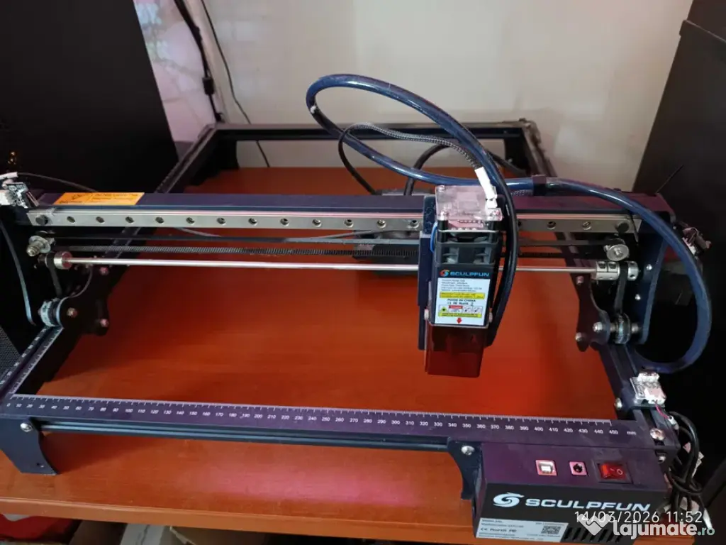 10W Laser Engraver Cutter Air-assist 410x400mm 