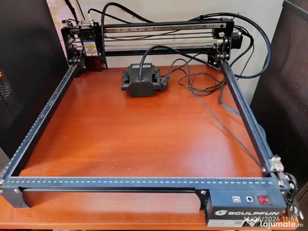 10W Laser Engraver Cutter Air-assist 410x400mm 