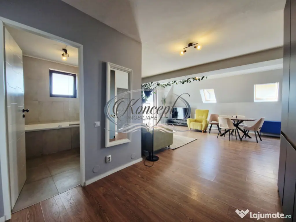 Apartament spatios pet frendly, cu parcare in imobil tip vil 