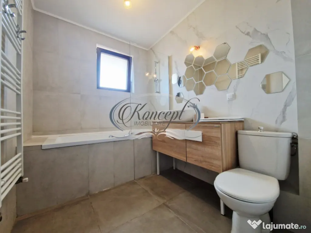 Apartament spatios pet frendly, cu parcare in imobil tip vil 