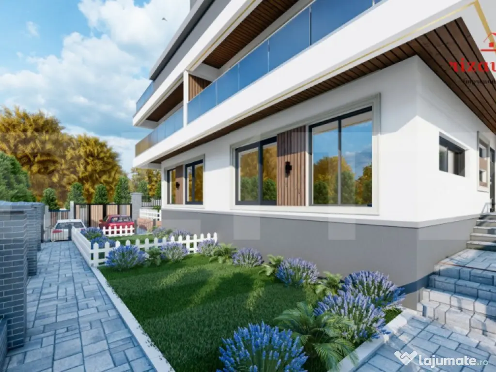 Apartament spațios 110 mp, 2 parcări, terasă și curte, f 