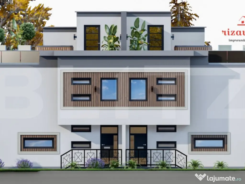 Apartament spațios 110 mp, 2 parcări, terasă și curte, f 