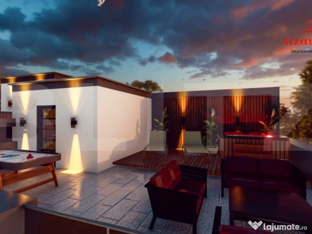 Apartament spațios 110 mp, 2 parcări, terasă și curte, f 