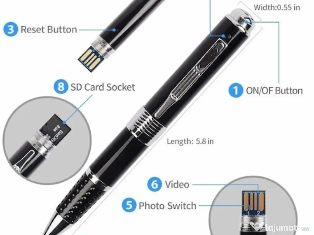 pix cu camera ascunsa microfon spion 