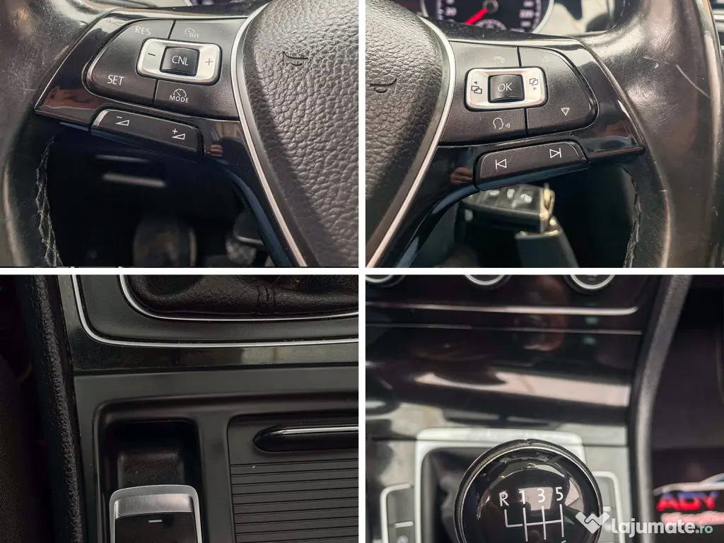 VW GOLF 7, 1,4 Benizna 122 Cp, Panoramic, Scaune incalzite, RAR+ITP,Garantie 