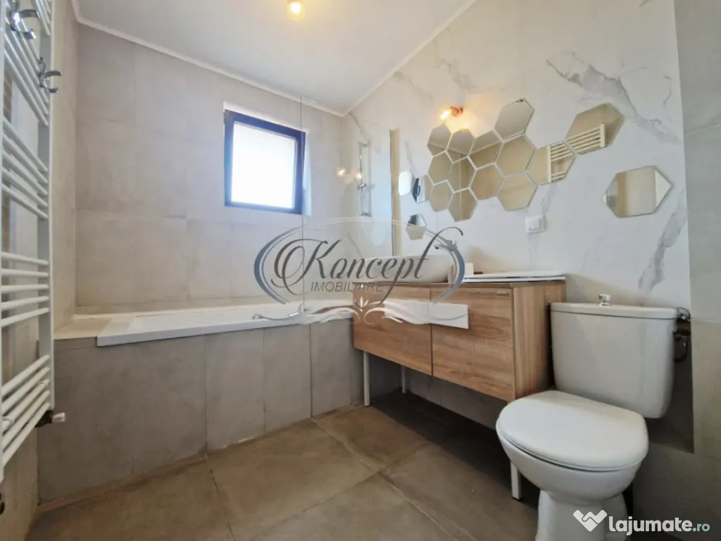 Apartament spatios pet frendly, cu parcare in imobil tip vil 