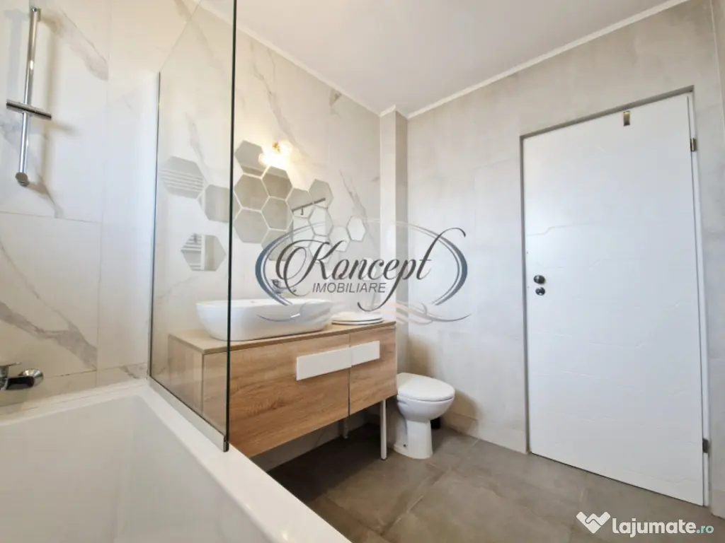 Apartament spatios pet frendly, cu parcare in imobil tip vil 