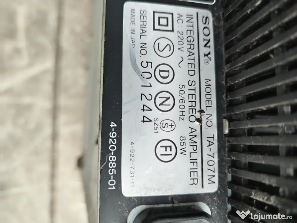 Amplituner Sony TA-707M defect 