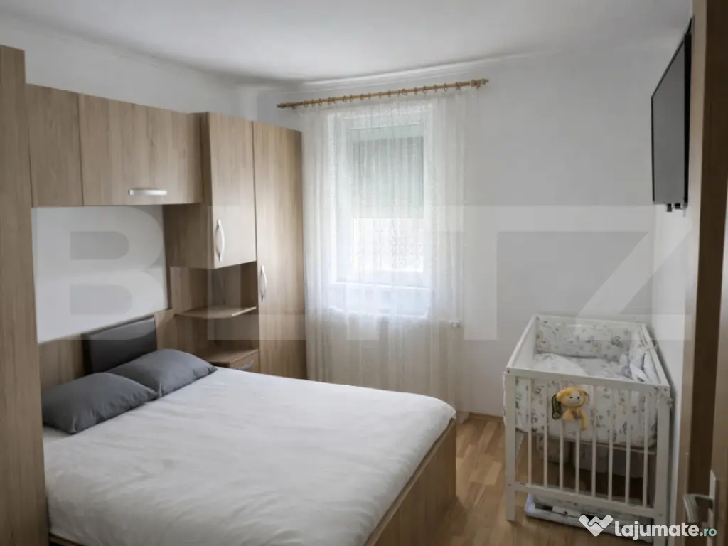 Apartament 3 camere, 51 mp, la cheie, parcare, Baciu 