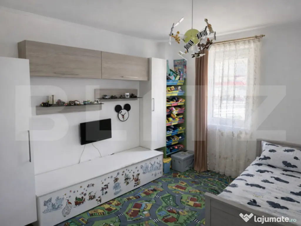 Apartament 3 camere, 51 mp, la cheie, parcare, Baciu 