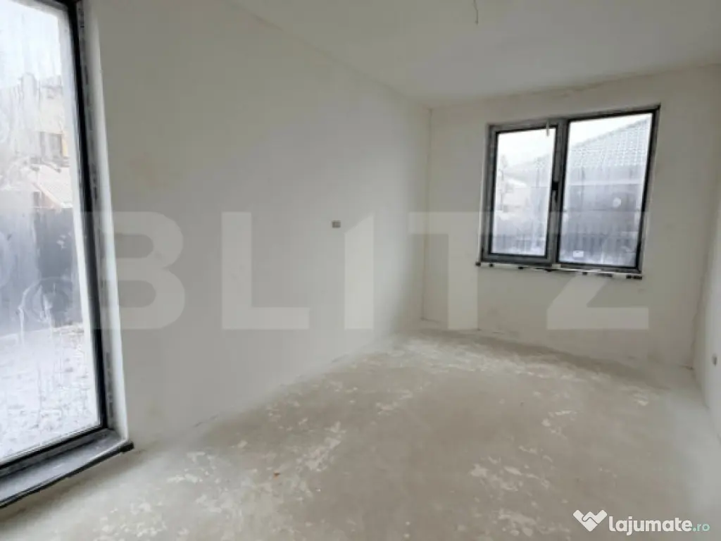 Casă individuală în Sânpetru 4 camere, tavane 3 m, geamu 