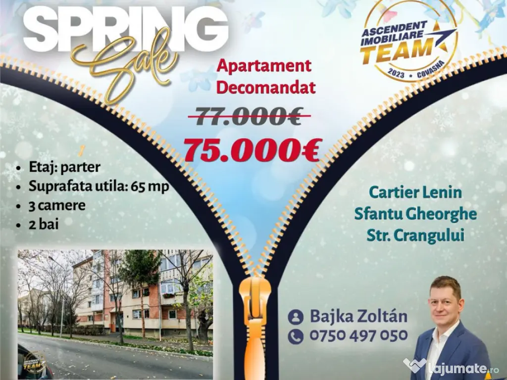 FILM! Apartament 3 camere, decomandat, Crangului, Lenin, Sfa