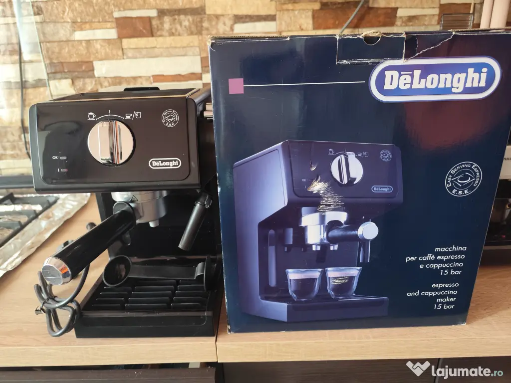 Espressor manual Delonghi ECP3121, 1100 W, 15 bar presiune, 