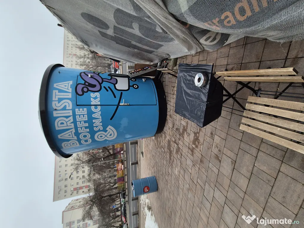 Kiosk Cafenea Mobil Complet Echipat – Coffee to Go 