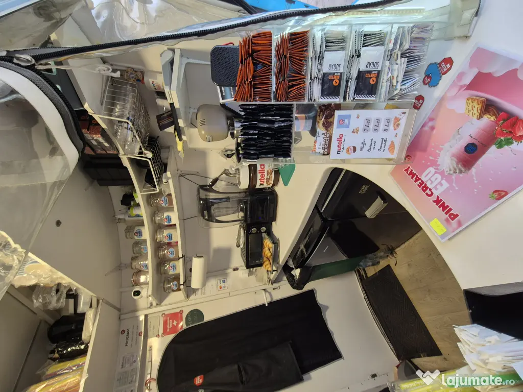 Kiosk Cafenea Mobil Complet Echipat – Coffee to Go 