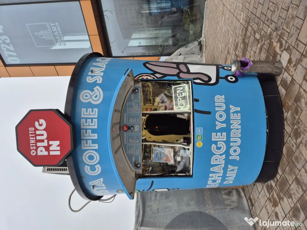 Kiosk Cafenea Mobil Complet Echipat – Coffee to Go 