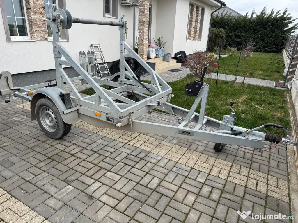 remorca tamburi fibra sau cablu electric