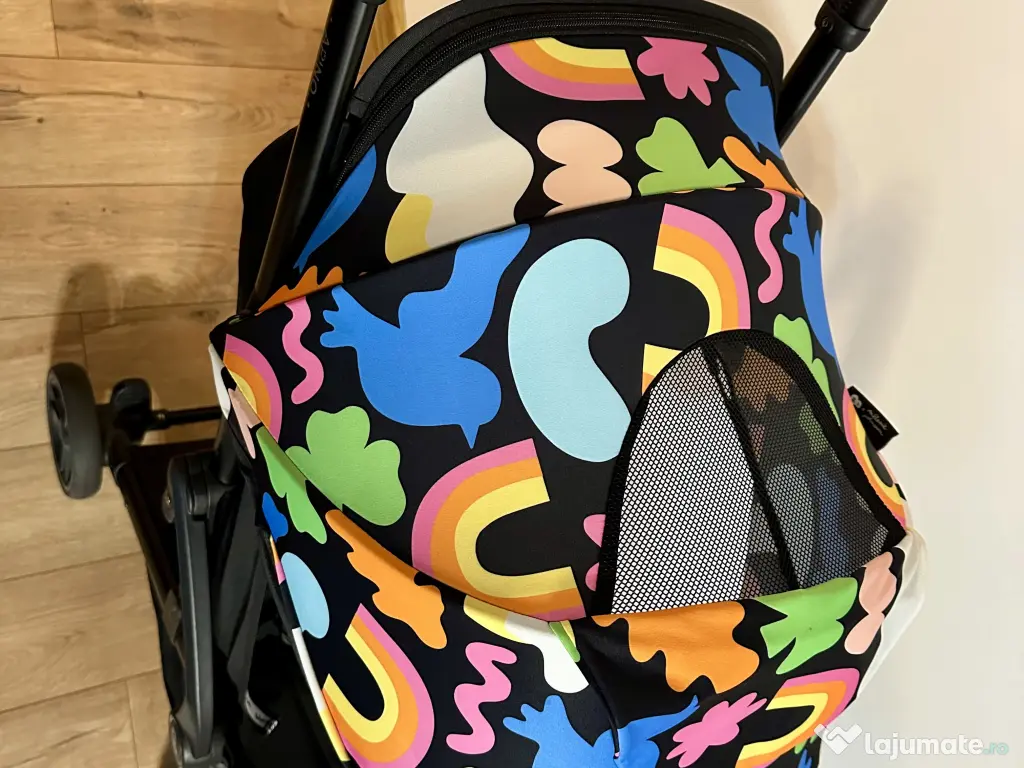 Carucior de vara Kinderkraft Apino, Happy Shapes 