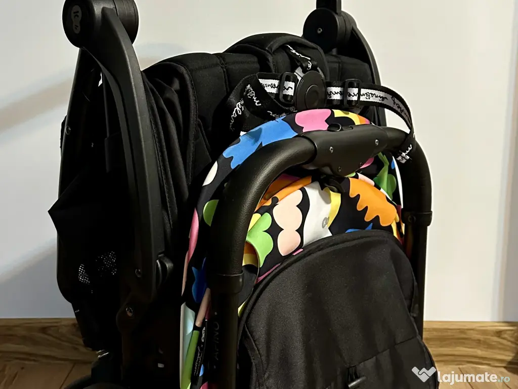 Carucior de vara Kinderkraft Apino, Happy Shapes 