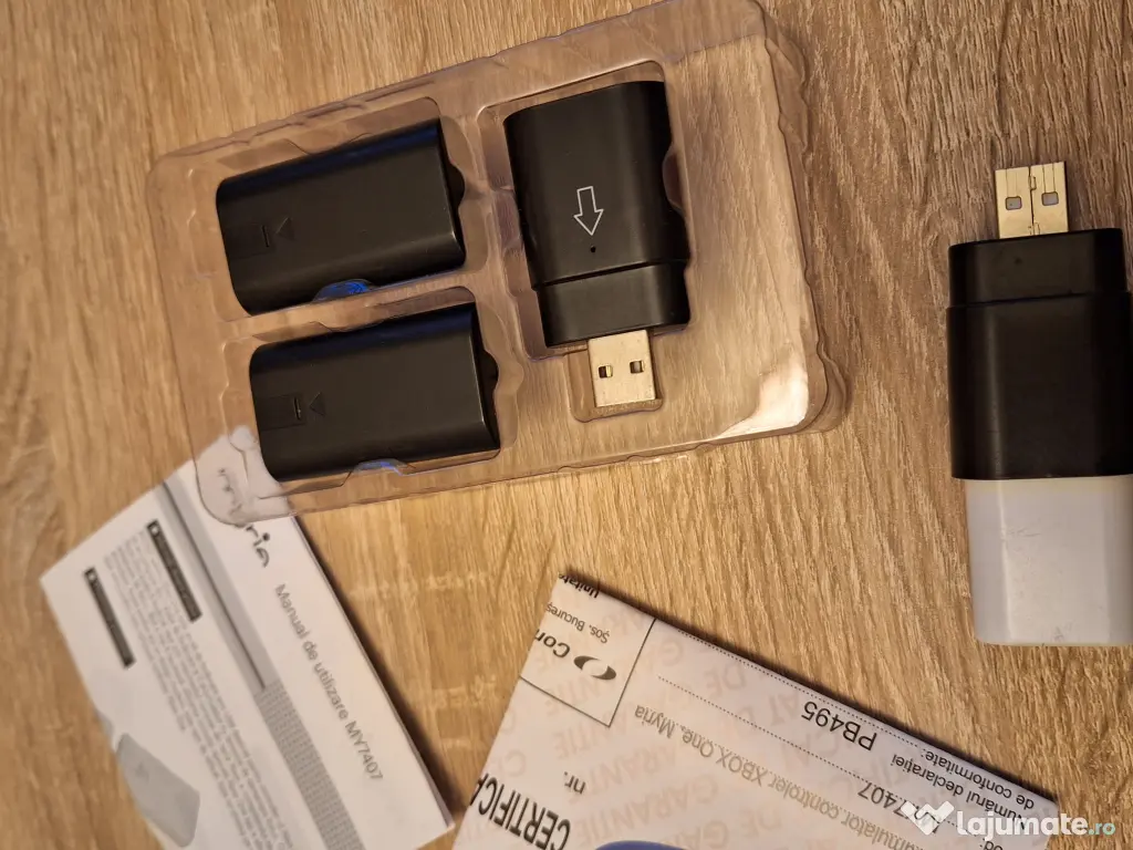 Controller Xbox Series X + adaptor wireless + baterie microsoft 