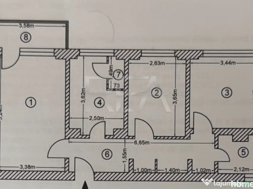 3 camere, 4/10, 66mp, bloc 1978-Drumul Taberei 
