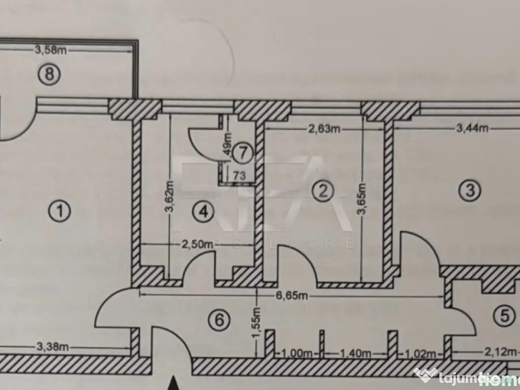 3 camere, 4/10, 66mp, bloc 1978-Drumul Taberei 