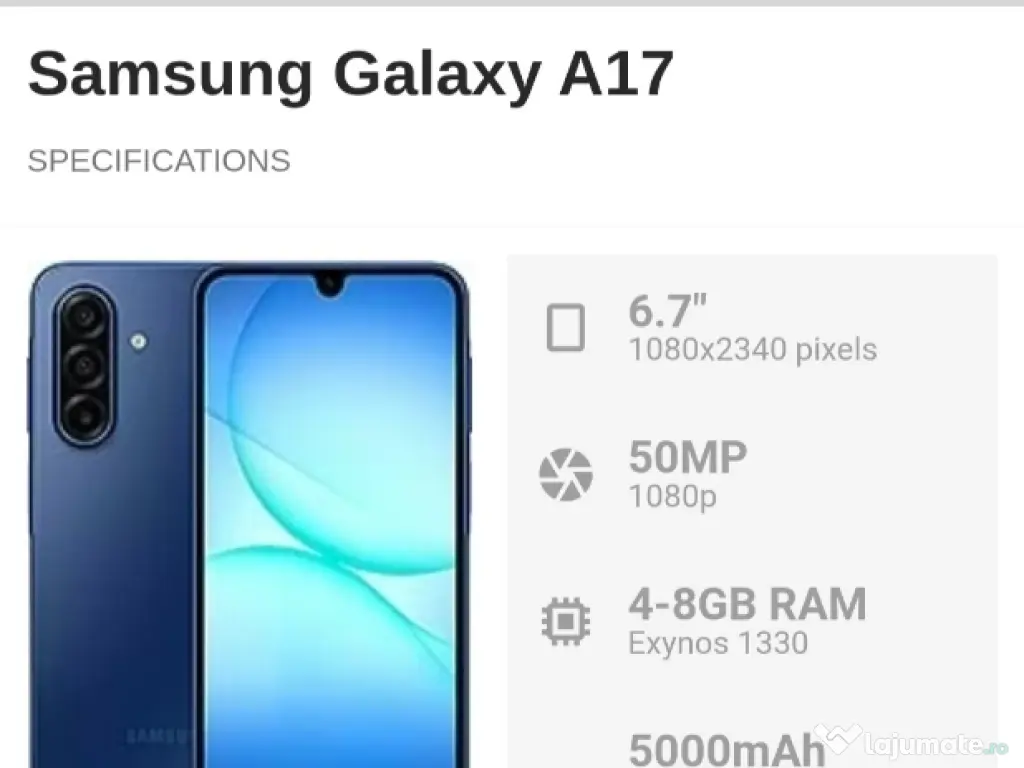 Samsung A17 Nou SIGILAT 